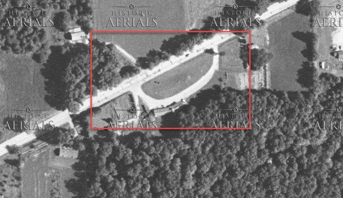 Four Leaf Clover Motel - 1955 Aerial (newer photo)